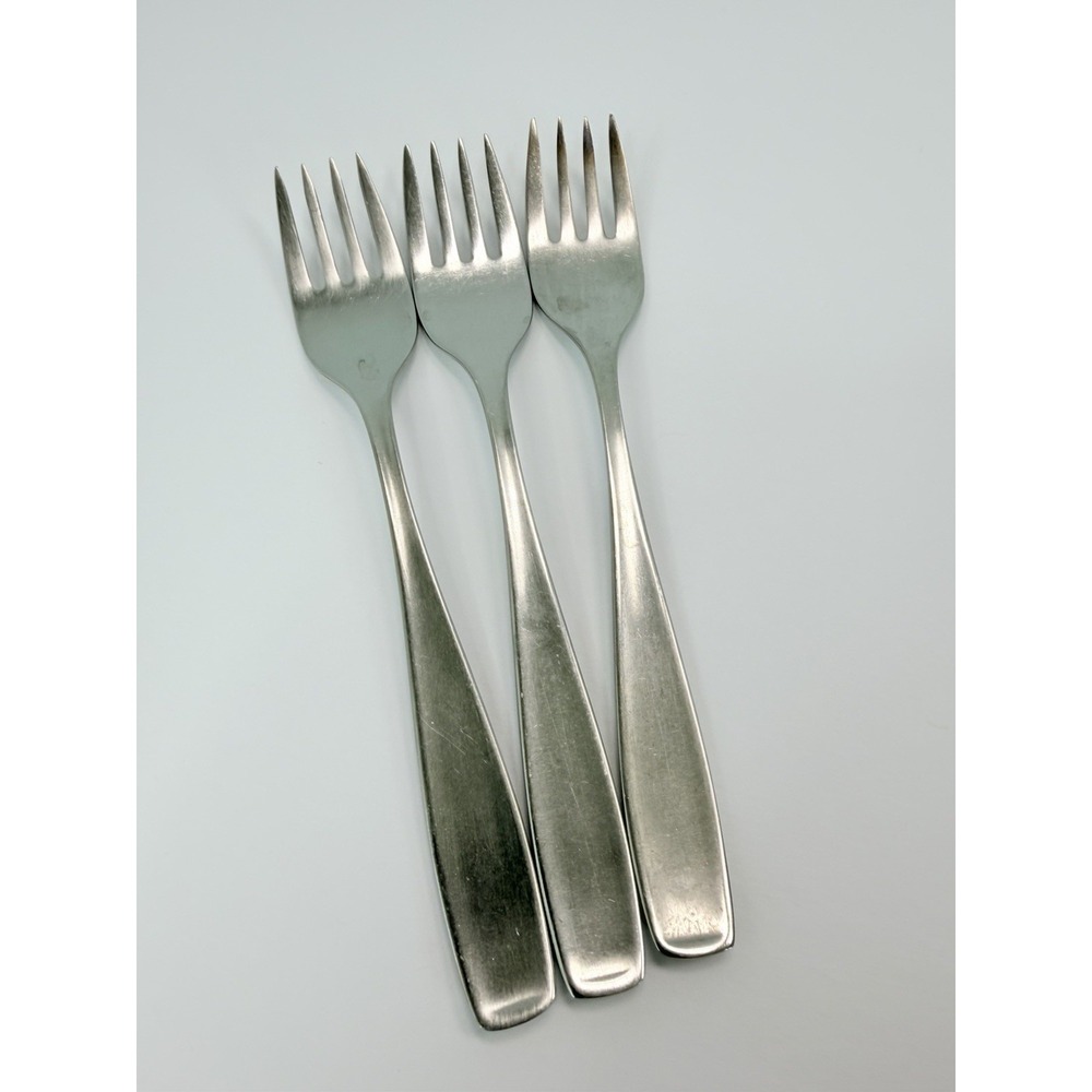 WMF LINE Salad Forks (Set of 3) Stainless Germany Triangle Mark 6 1/2" #2